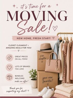 MOVING SALE!!!